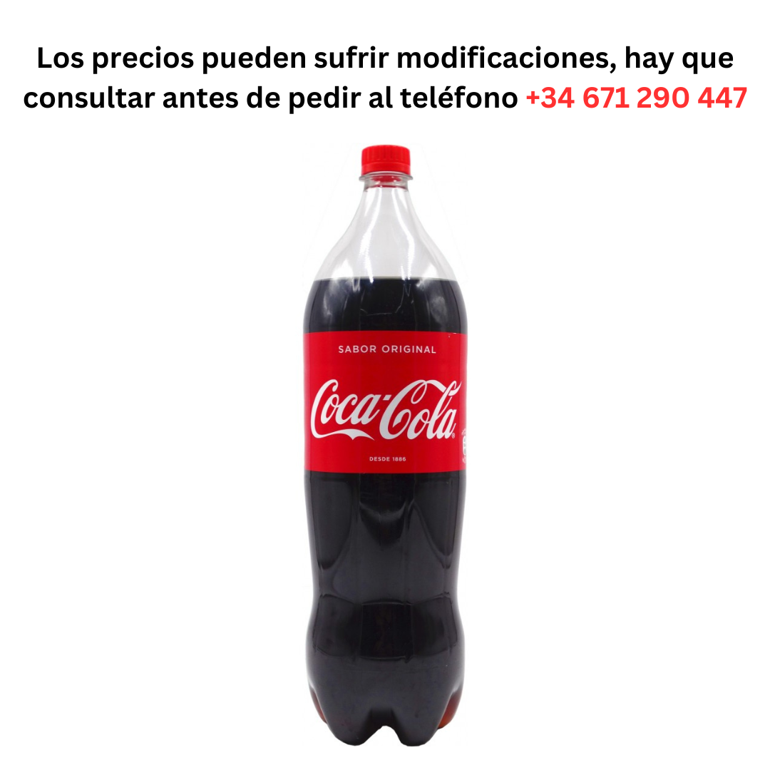 Coca-Cola Botella 2 L a 1,57 € / Pedido Mínimo 1 Palé de 99 cajas de 6 unidades