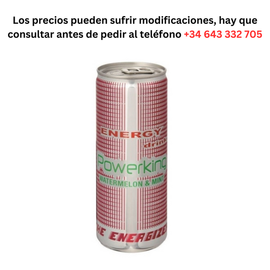 PowerKing Sandia lata de 0,42 € 1 Lata 250ml Imp  / Pedido Mínimo 1 Palé de 99 cajas de 24 unidades