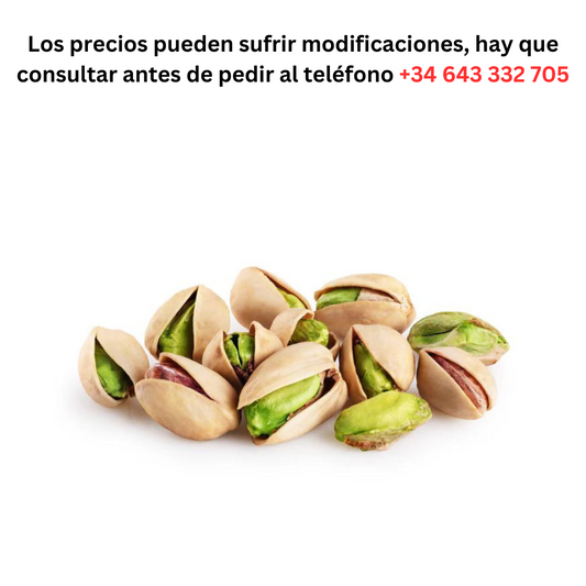 Pistachio 11€ 1 kg / Minimum Order 1/2 Pallet of 125 5 kg bag