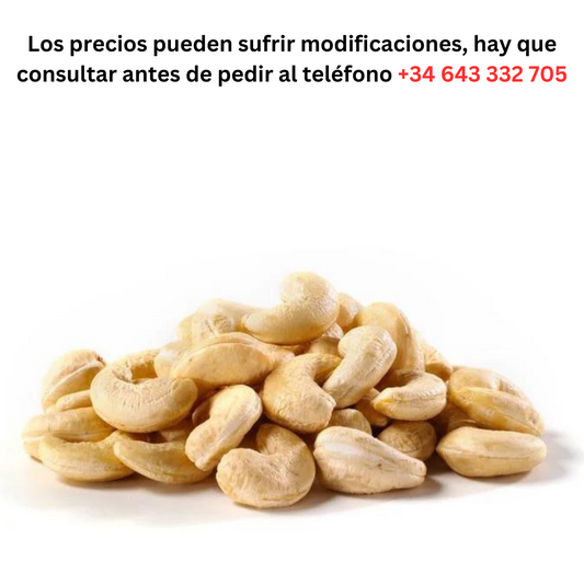 Raw Cashews €7.25 1kg / 1 Pallet of 40 boxes of 22.680 kg