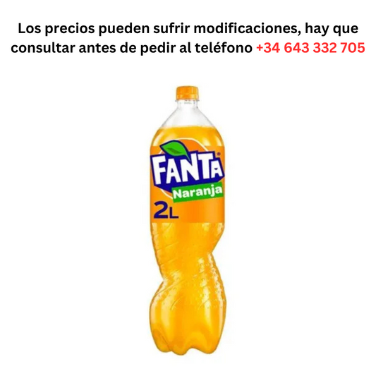Fanta Orange 1,55€ per 2L Bottle / Minimum Order 1 Pallet of 99 boxes of 6 units