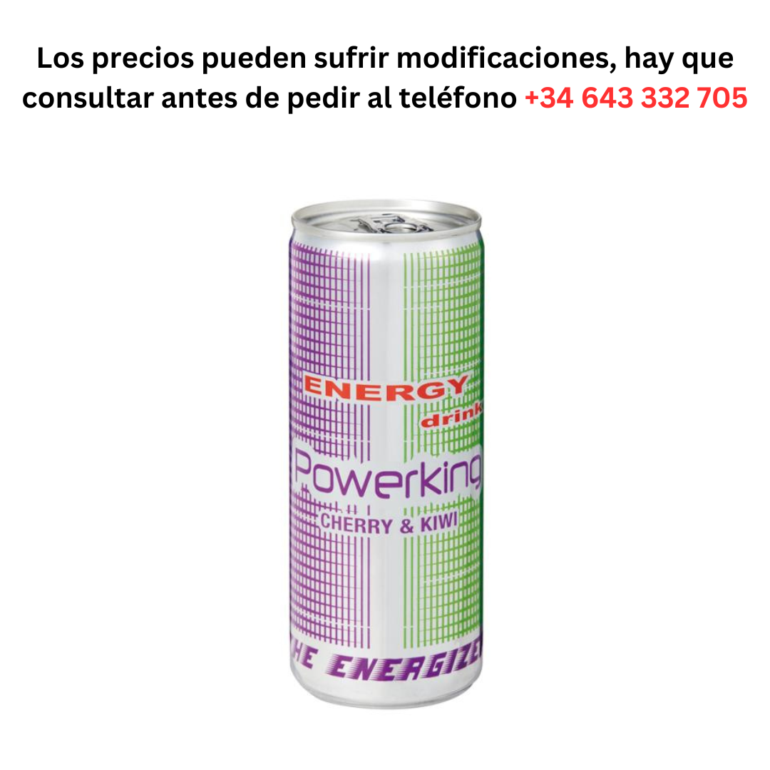 PowerKing Cherry lata de 0,42 € 1 Lata 250ml Imp  / Pedido Mínimo 1 Palé de 99 cajas de 24 unidades