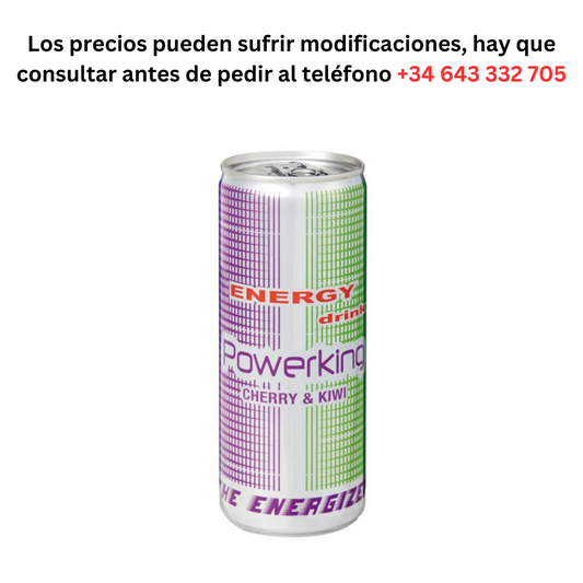 PowerKing Cherry lata de 0,42 € 1 Lata 250ml Imp  / Pedido Mínimo 1 Palé de 99 cajas de 24 unidades
