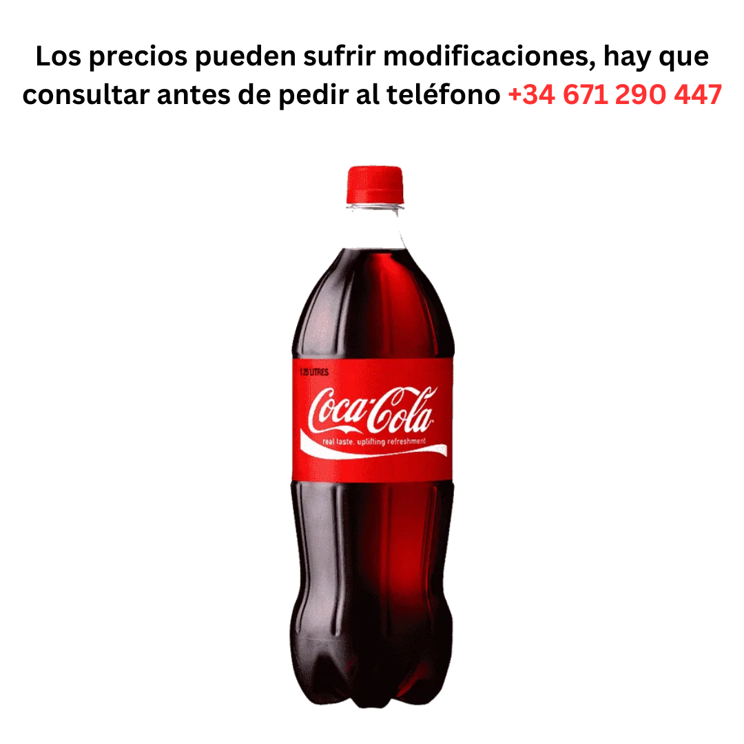 Coca-Cola Botella 1 L a 1,12 €  / Pedido Mínimo 1 Palé de 99 cajas de 12 unidades