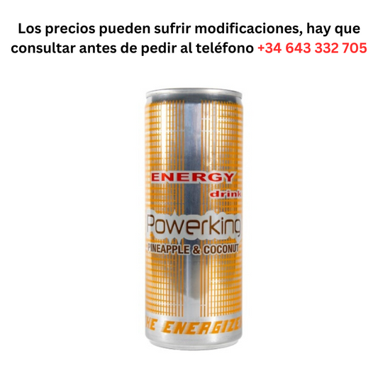 PowerKing coco lata de 0,42 € 1 Lata 250ml Imp  / Pedido Mínimo 1 Palé de 99 cajas de 24 unidades