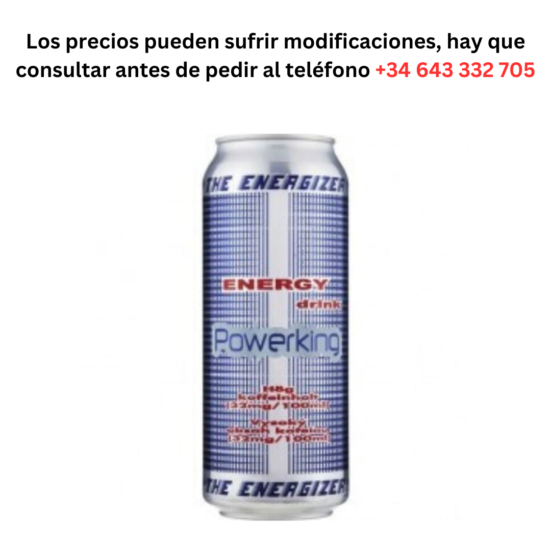PowerKing €0.65 Can of 500ml / Minimum Order 1 Pallet of 99 boxes of 24 units