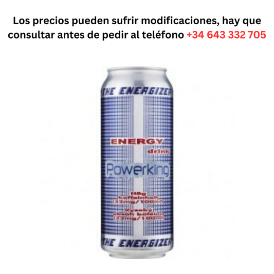 PowerKing €0.65 Can of 500ml / Minimum Order 1 Pallet of 99 boxes of 24 units