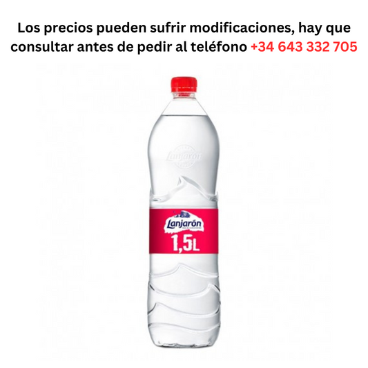 Lanjarón 1.5L €0.56 / Minimum Order 1 Pallet of 99 boxes of 6 units