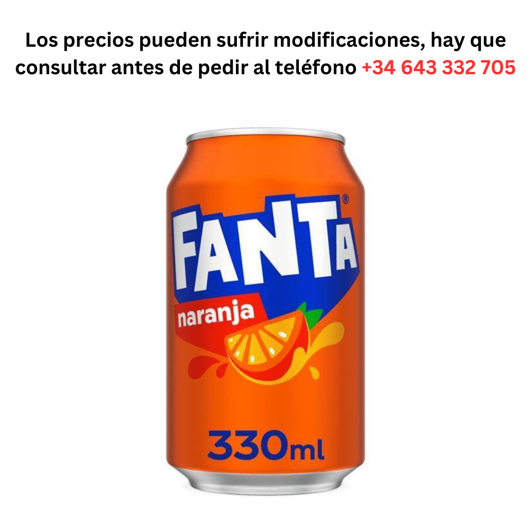 Fanta Orange 0.51€ Can of 330ml / Minimum Order 1 Pallet of 99 boxes of 24 units