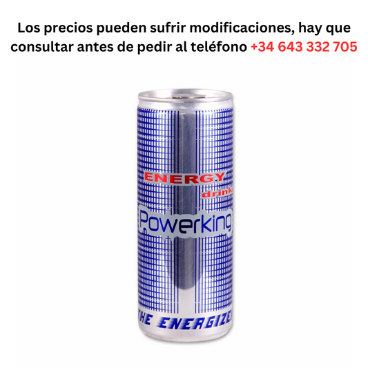 PowerKing €0.36 Can of 250ml / Minimum Order 1 Pallet of 99 boxes of 24 units