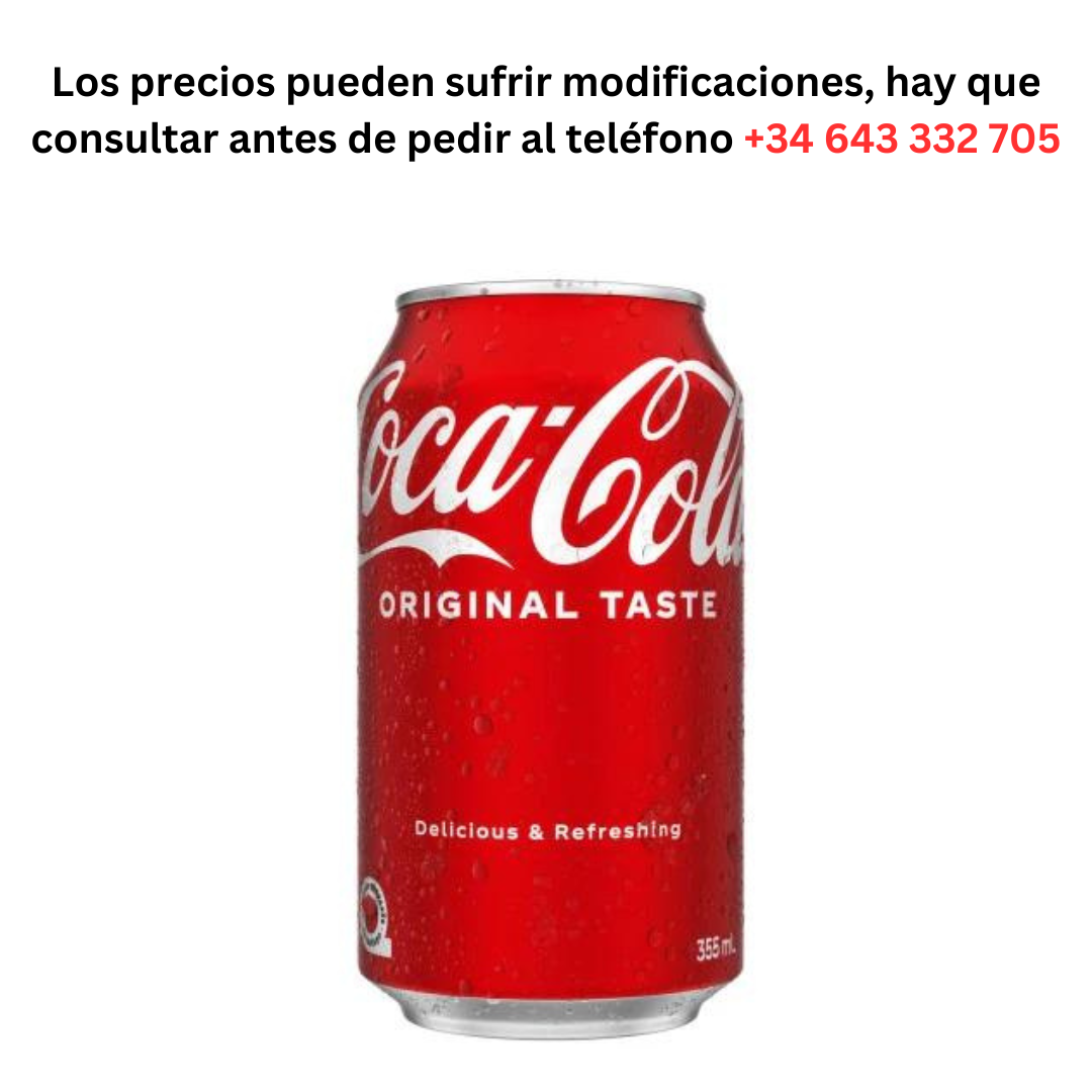 Coca-Cola can of 0.50€ 1 Can 330ml / Minimum Order 1 Pallet of 99 boxes of 24 units