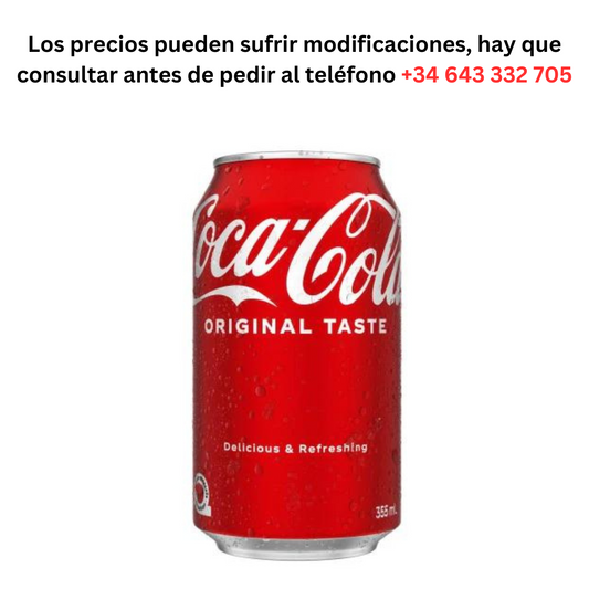 Coca-Cola can of 0.50€ 1 Can 330ml / Minimum Order 1 Pallet of 99 boxes of 24 units