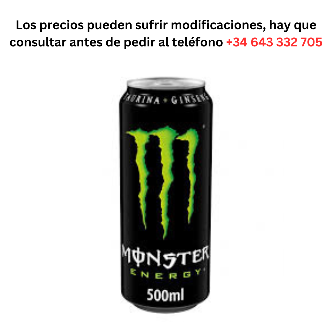 Monster Energy €1 Can of 500ml / Minimum Order 1 Pallet of 99 boxes of 24 units