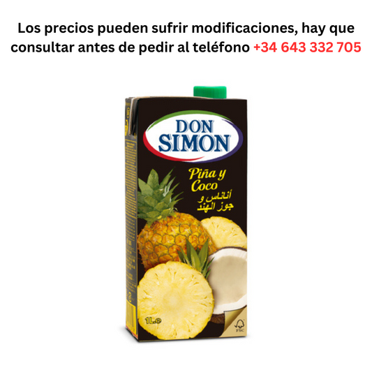 Don Simon Piña & Coco 1L Bottle for €1.39 / Minimum order: 1 Pallet of 99 boxes of 6 units