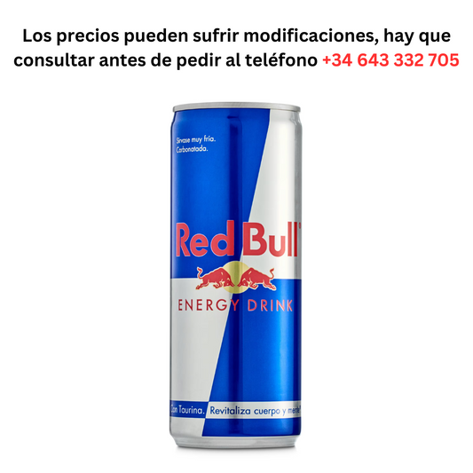 RedBull €1.03 Can of 250ml / Minimum Order 1 Pallet of 99 boxes of 24 units