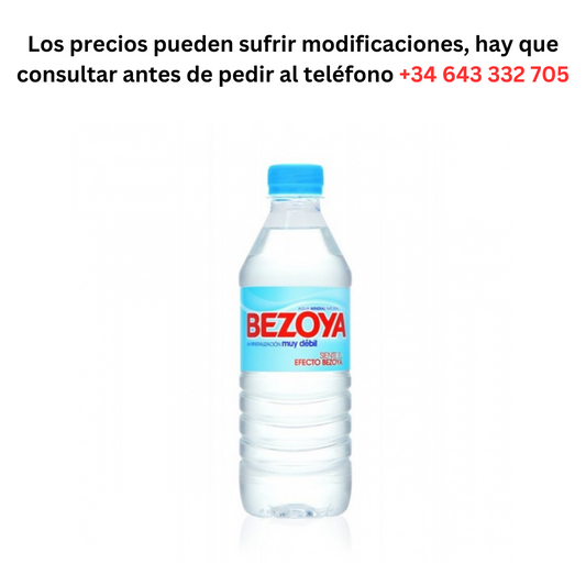 Bezoya Natural Mineral Water 0.5L €0.37 / Minimum Order 1 Pallet of 99 boxes of 6 units