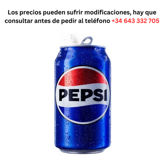 Pepsi 0.50€ 1 Can of 330ml / Minimum Order 1 Pallet of 99 boxes of 24 units