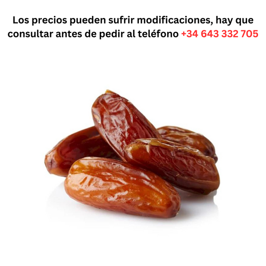 Dates €3.62 1KG / Minimum Order 1 Pallet of 80 boxes (12 units) of 1 KG