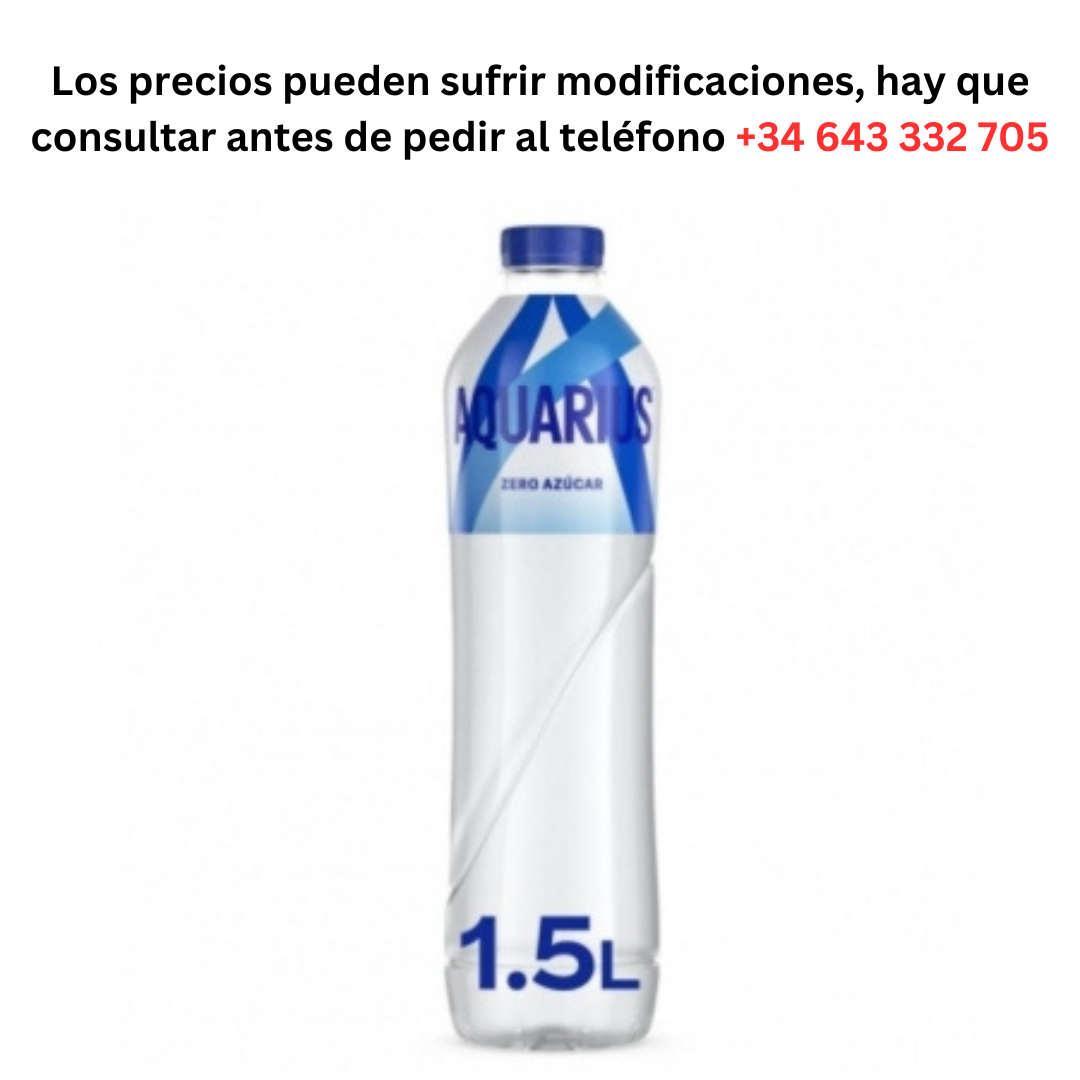 Aquarius Lemon €1.68 Bottle of 1.5L / Minimum Order 1 Pallet of 99 boxes of 6 units