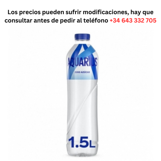 Aquarius Lemon €1.68 Bottle of 1.5L / Minimum Order 1 Pallet of 99 boxes of 6 units
