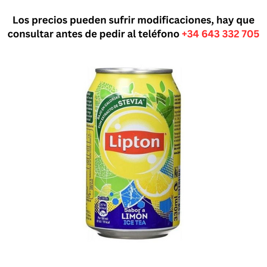 Lipton Tea Lemon can of 0.59€ 1 Can 330ml / Minimum Order 1 Pallet of 99 boxes of 24 units